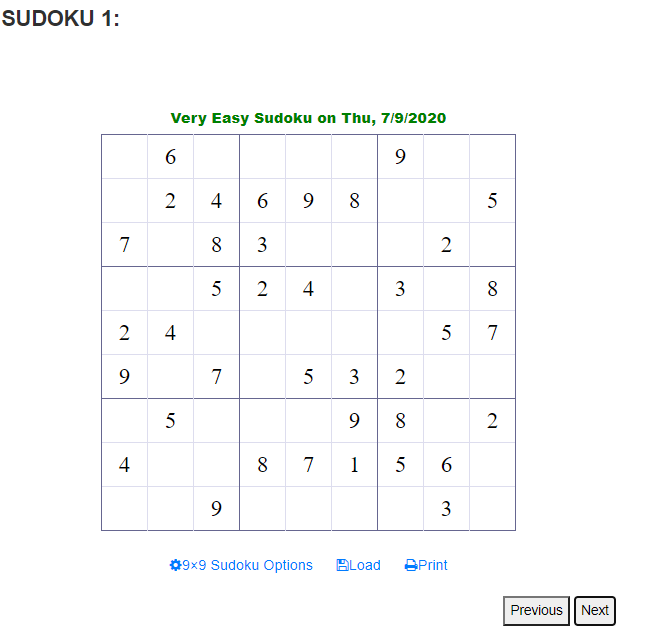 A Sudoku