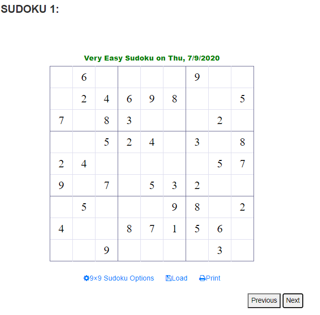 A Sudoku A Sudoku