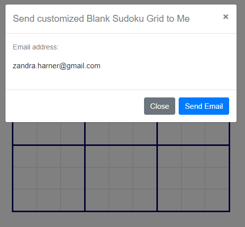 Personalize Empty Grid and Download Empty Grid